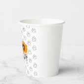 Lasst uns das Niedliche Ghost-Muster ankurbeln Pappbecher (Links)