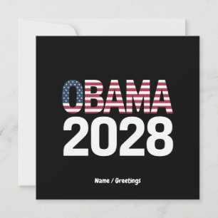 Lasst uns das reparieren, Obama Präsident 2028 Einladung