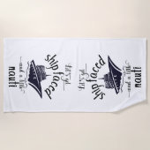 Lasst uns das Schiff sehen und das Nauti Cruise Sc Strandtuch (Vorderseite)