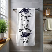 Lasst uns das Schiff sehen und das Nauti Cruise Sc Strandtuch