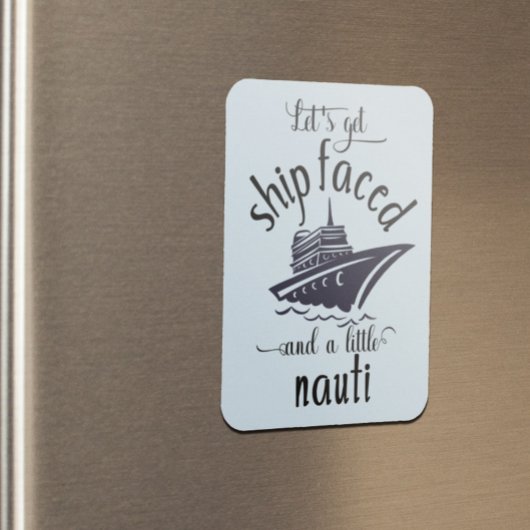 Lasst uns das Schiff vor der Stateroom Funny Kabin Magnet