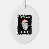 Lasst uns das sonnige Weihnachtsgetränk Essential Keramik Ornament (Rechts)