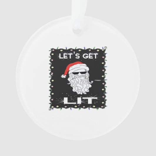 Lasst uns das sonnige Weihnachtsgetränk Essential Ornament (Vorderseite)