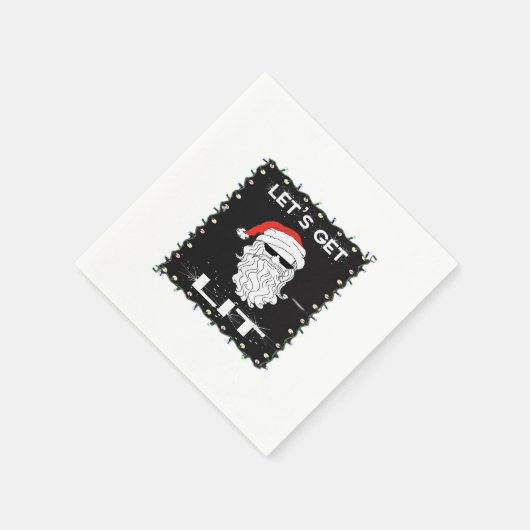 Lasst uns das sonnige Weihnachtsgetränk Essential Serviette (Ecke)