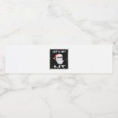 Lasst uns das sonnige Weihnachtsgetränk Essential Wasserflaschenetikett (Einzelnes Label)