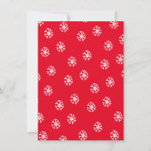 Lasst uns das Weihnachts-Pajama-Party erledigen Einladung (Rückseite)