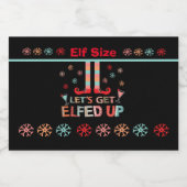 Lasst uns das Weihnachts-Party Mini loswerden Alkoholflaschenetikett (Einzelnes Label)