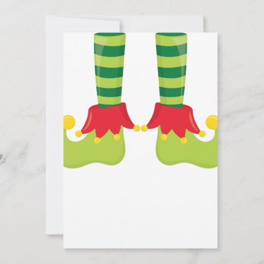 Lasst uns das Weihnachtsfest-Party Elf Xmas erledi Einladung (Rückseite)