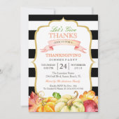 Lasst uns dem Herbst-Erntedank-Dinner Party danken Einladung (Vorderseite)