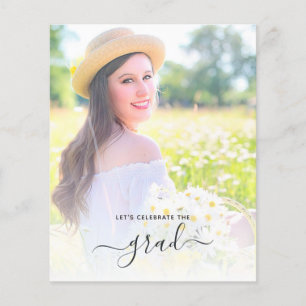 Lasst uns den Absolventen feiern Foto Flyer