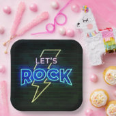 Lasst uns den Blitzschlag 2 markieren Pappteller (Party)