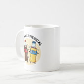 Lasst uns den fizzenhaften, lustigen Soda Pop Pun  Kaffeetasse (Vorderseite Links)
