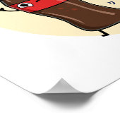 Lasst uns den fizzenhaften, lustigen Soda Pop Pun  Poster (Ecke)