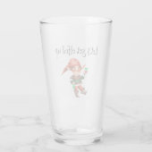 Lasst uns den Funny Holiday Elf verlassen Glas (Rückseite)