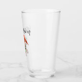 Lasst uns den Funny Holiday Elf verlassen Glas (Links)