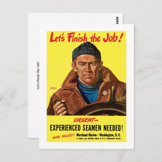 Lasst uns den Job beenden! Postkarte (Vorne/Hinten)