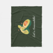 Lasst uns den lustigen Niedlichen Avocados Pun Spa Fleecedecke (Vorderseite)