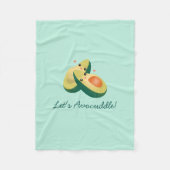 Lasst uns den lustigen Niedlichen Avocados Pun Spa Fleecedecke (Vorderseite)