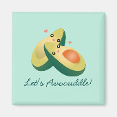 Lasst uns den lustigen Niedlichen Avocados Pun Spa Magnet (Vorne)