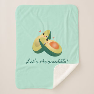 Lasst uns den lustigen Niedlichen Avocados Pun Spa Sherpadecke