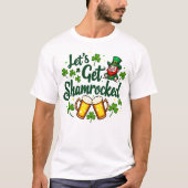 Lasst uns den lustigen St. Patrick's Day mit Shamr T-Shirt (Vorderseite)