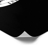 Lasst uns den lustigen Weihnachtsmann trinken Poster (Ecke)