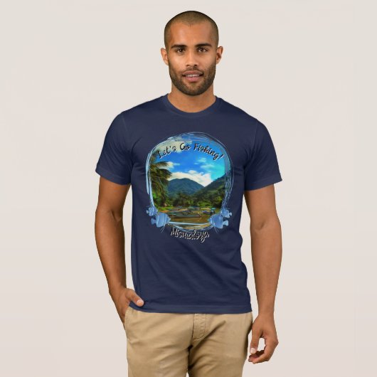 Lasst uns den Mismaloya-Fluss 0344 fischen T-Shirt (Vorne ganz)