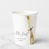 Lasst uns den Pärchen-Begegnungspapier-Becher mitn Pappbecher (Rückseite)