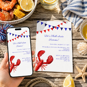 Lasst uns den Sommerparty an der Küste feiern Einladung