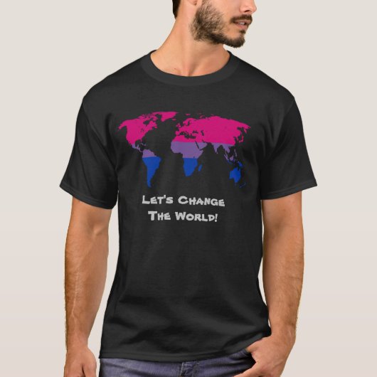 Lasst uns den T - Shirt der Welt verändern (Vorderseite)
