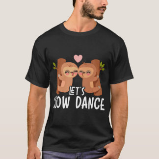 Lasst uns den Valentinstag "Hearts Day Sloth" lang T-Shirt