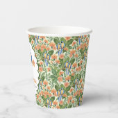 Lasst uns den wilden Macaw-Dschungel tropisch hole Pappbecher (Rückseite)