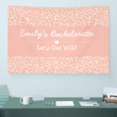 Lasst uns den WildFun Cheetah Pink Junggeselinnen- Banner (Messe)