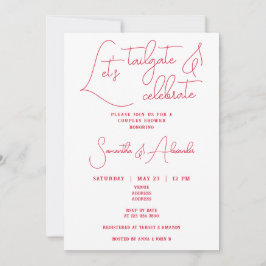 Lasst uns die Dusche für Hochzeitsfeiern Einladung