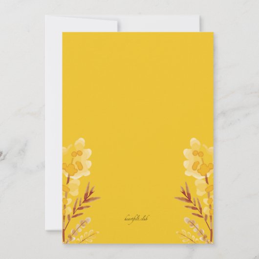 Lasst uns die Einladung der Braut duschen (Rückseite)