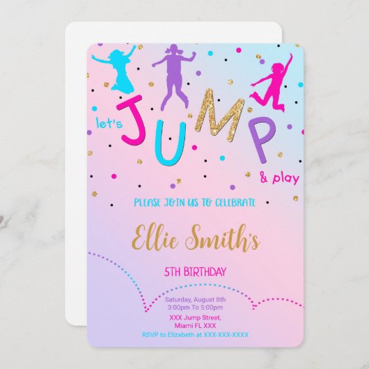 Lasst uns die Einladung springen (Vorne/Hinten)