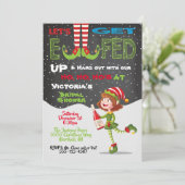 Lasst uns die Einladung von Brautparty Elf loswerd (Stehend Vorderseite)