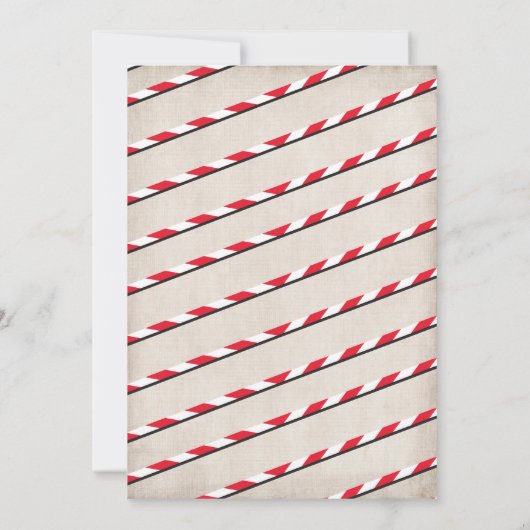 Lasst uns die Einladung von Chrismas Party Elf auf (Rückseite)