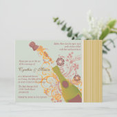 Lasst uns die Einladung von Cork Pop geben (Stehend Vorderseite)