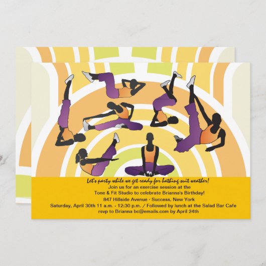 Lasst uns die Einladung zur Fitness verstärken (Vorne/Hinten)