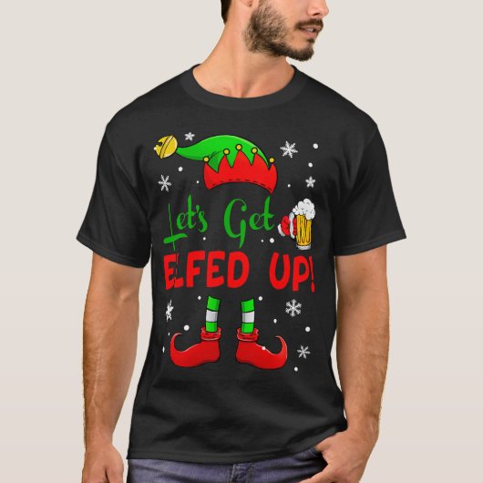 Lasst uns die Funny Drinking Weihnachten 2021 O er T-Shirt (Vorderseite)