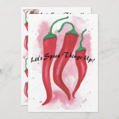 Lasst uns die Gewürze aufpeppen Dankeskarte (Vorne/Hinten)