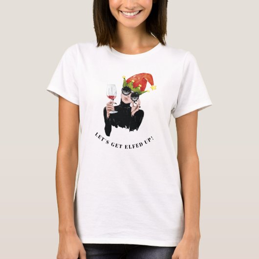 Lasst uns die Girls-Nacht-Weihnachten loswerden T-Shirt (Vorderseite)