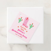 Lasst uns die Girls Pink Cowgirl Junggeselinnen-Ab Geschenkanhänger (Beispiel)