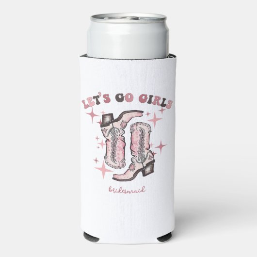 Lasst uns die Junggeselinnen-Abschied der Mädchen Selters Dosenkühler (Seltzer Rückseite)