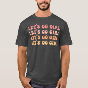 Lasst uns die Mädchen Retro Junggeselinnen-Abschie T-Shirt