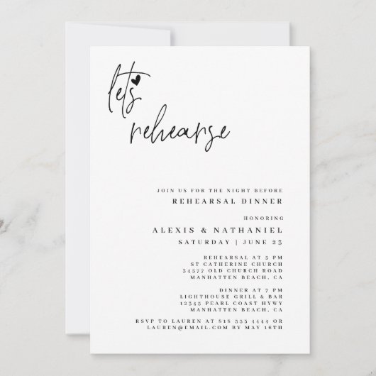 Lasst uns die Nacht vor dem Dusty-Alter wieder ver Einladung (Vorderseite)