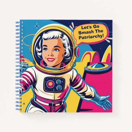 Lasst uns die patriarchisch-feministische Tasse ze Notizblock (Vorderseite)