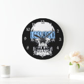 Lasst uns die Rockschädelrunde machen Große Wanduhr (Zuhause)