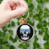 Lasst uns die Schlüsselkette "Rock Skull Round" Schlüsselanhänger (Hand)